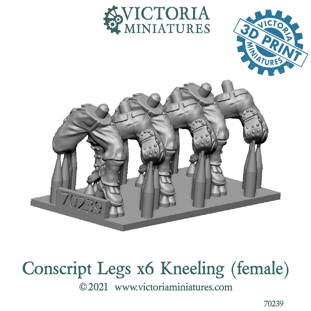 Conscript Legs Kneeling x6  (Female)