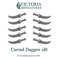 Curved Daggers x 10
