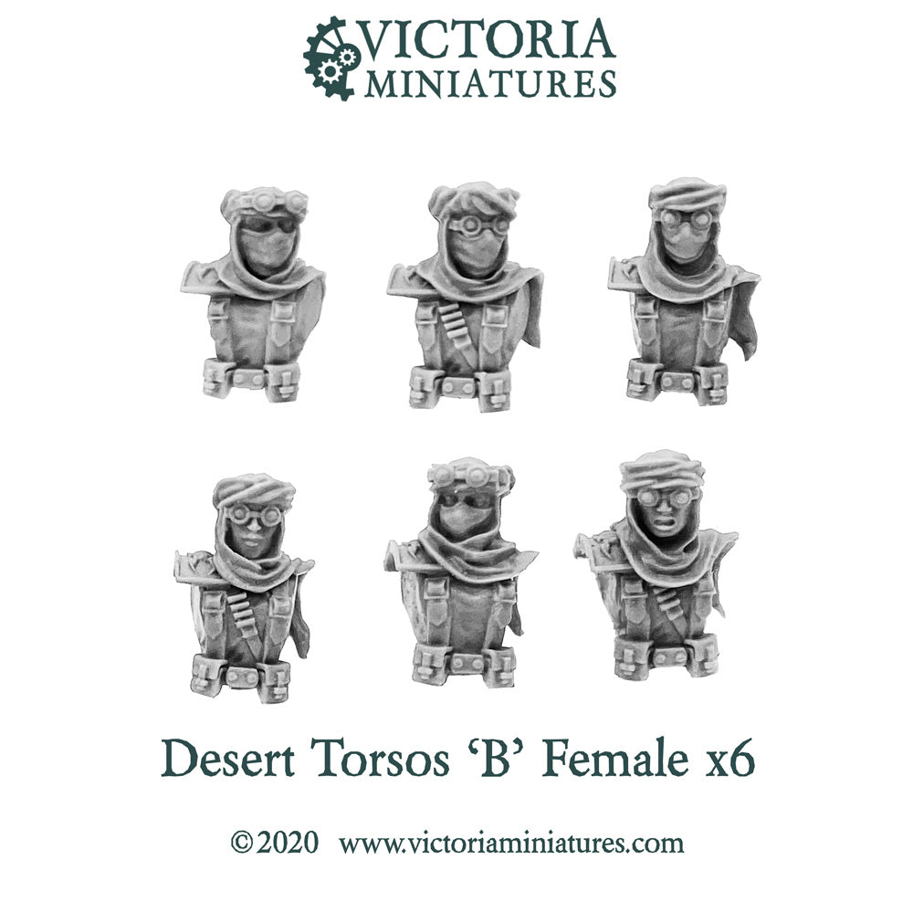 Desert Torsos with Heads 'B' Female