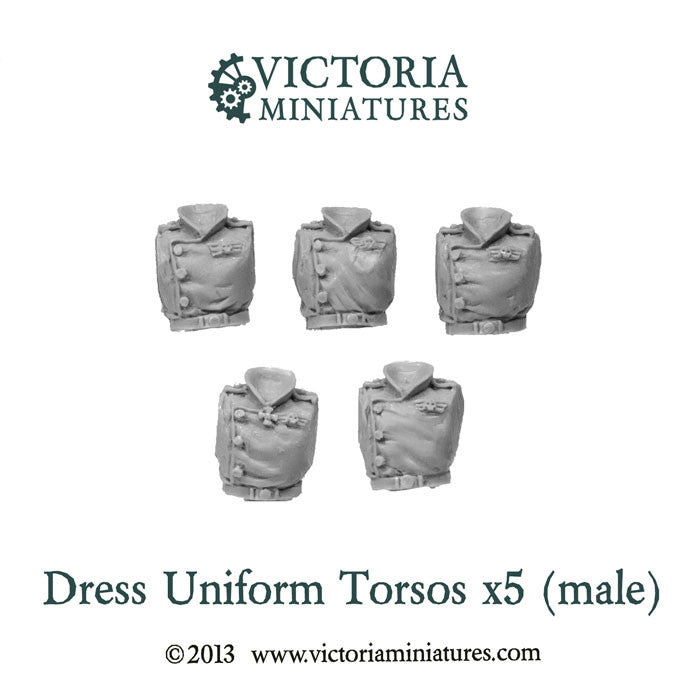 5 Dress Uniform Torsos (male)