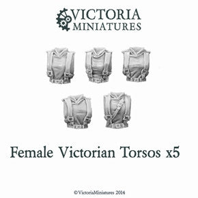 Female Victorian Torsos x 5