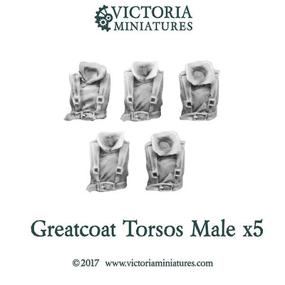 5 Greatcoat Torsos (male)
